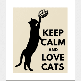 Keep calm and love cats Posters and Art